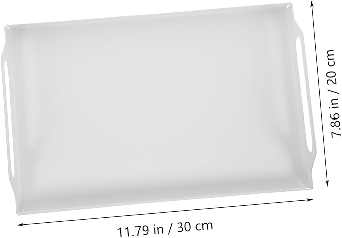 Zerodeko 1pc Serving Tray Rectangular Snack Plate for Fruits Desserts Breakfast for Home Restaurant Parties Easy to Clean