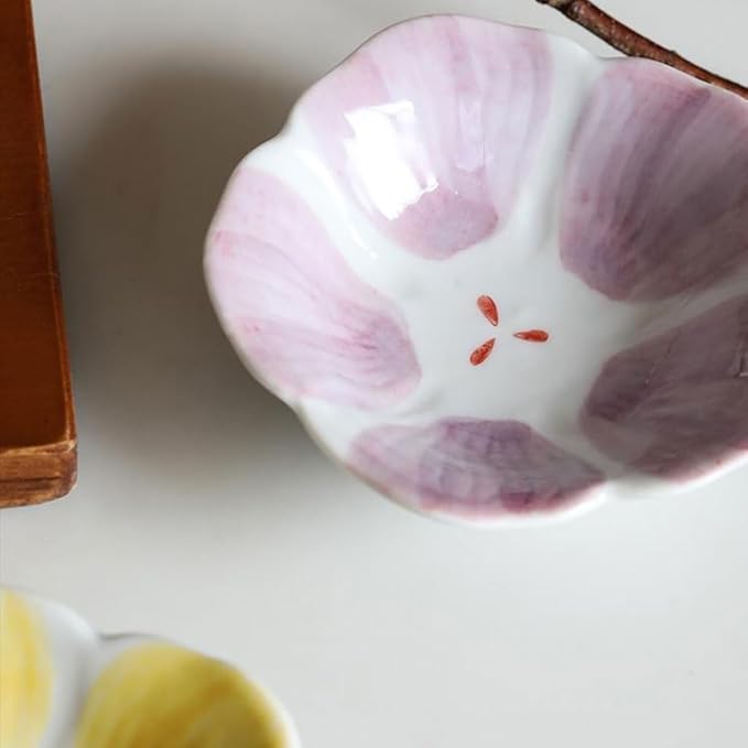 FAREWELL Dipping Bowls Ceramic Soy Sauce Plate Shape Soy Sauce Plate Dip Dishwashing Condiment Plate Soy Sauce Kitchen BBQ Sauce Appetizer Set Appetizer Bowls (Color : A)