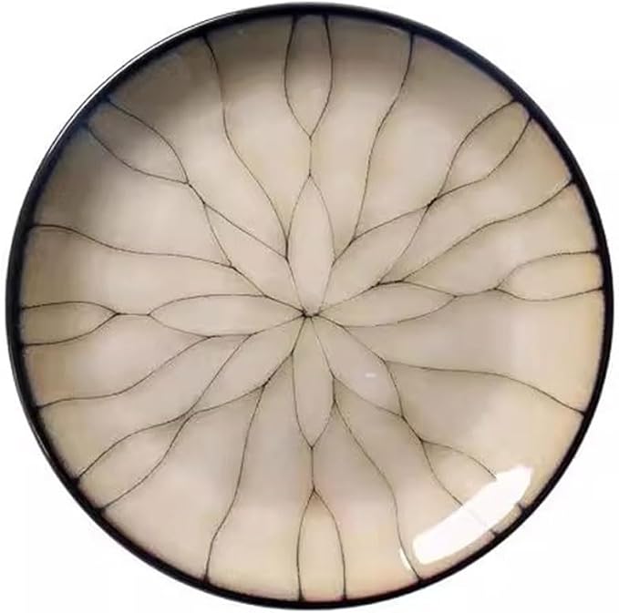 Plates Creative Simple Ceramic Dinner Plate Home Salad Plate Round Breakfast Plate Flat Plate Steak Plate Dinner Plates
