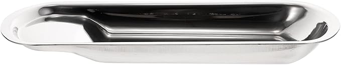 Cabilock 1pc Stainless Steel Serving Tray for Kitchen Multi-functional Spoon Ladle Holder and Lightweight Tableware for Catering Buffets and Family Reunions