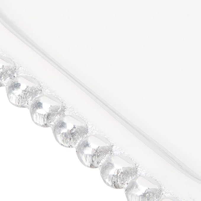 MARIPOSA BEADED STATEMENT TRAY | SILVER | BRILLANTE | GIFTS | STATEMENT TRAY | RECYCLED SANDCAST ALUMINUM | HANDMADE IN MEXICO