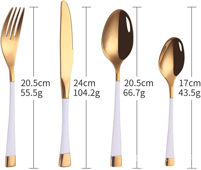 Blue-Gold Silverware ZILNEHZ Flatware Set for 14 Stainless Steel Cutlery Set Elegance Luxury Tableware Set Forks and Spoons Utensil Sets for Home Restaurant Dishwasher Safe