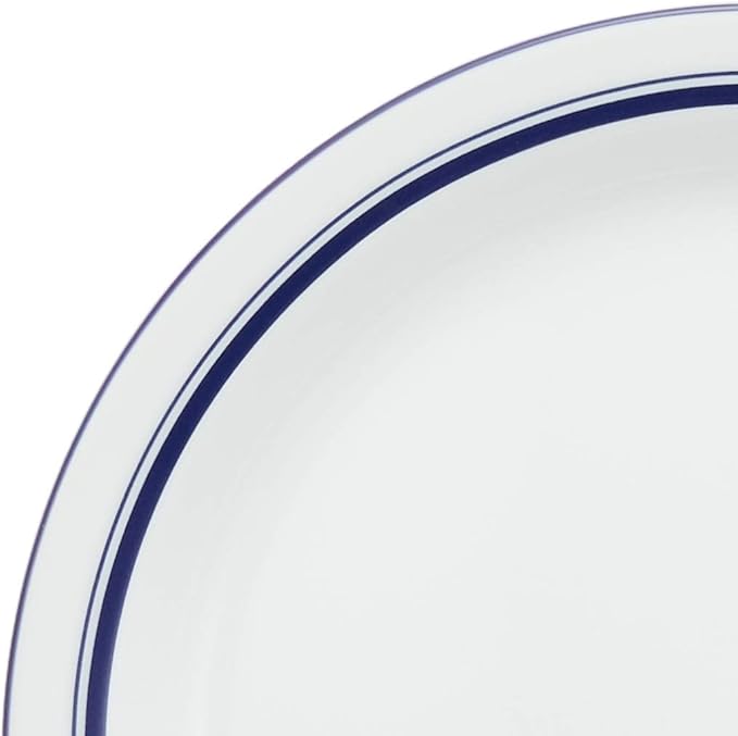 DANSR DANSK Bistro Salad Plate, 8.9 inches (22.5 cm), Microwave, Oven & Dishwasher Safe TH07302CL Dishes Blue Line DANSK Dansk Danish Tradition Elegant Simple Ceramic Bistro Salad Plate Diameter 8.9