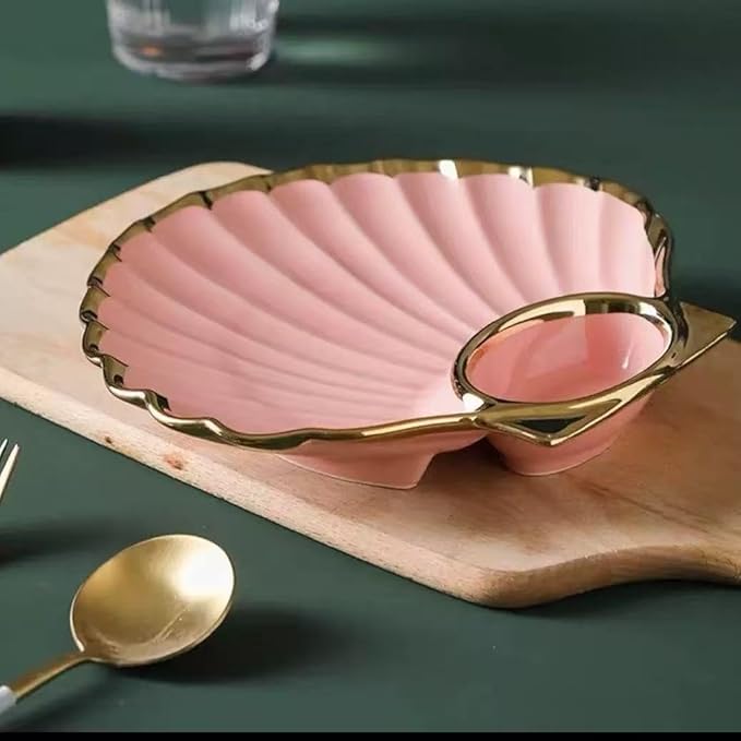 Multi Purpose Appetizer Ceramic Tray Vinegar Bowl Elegant Sushi Cookie Serving Dishes Dipping Sauce Plate for Dumplings French Fries Snacks Homes Restaurants Design Sense Souvenirs