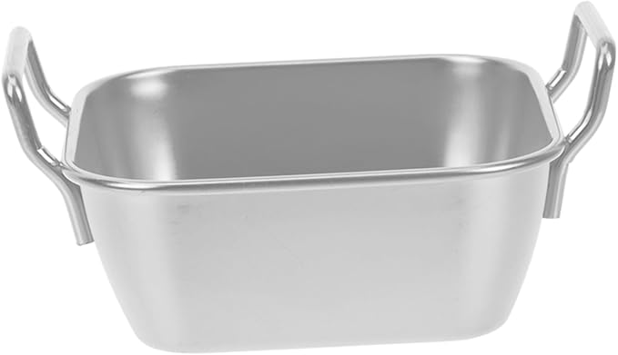 Grill Serving Tray Snack Holder Fried Chicken Basket Thickened Dessert Tray French Fries Plate Double Handled