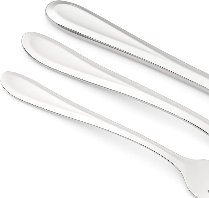 Spode Kit Kemp 20-Piece Cutlery Set | 18/10 Stainless Steel | Dishwasher Safe | Versatile Serving Flatware | Ideal for Appetizers, Desserts, Snacks | Perfect for Home & Gatherings