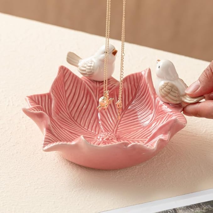 Appetizer Plates Jewelry Key Storage Tray Home Living Room Desktop Tray Ceramic Snack Plate Cheap Plates(A)