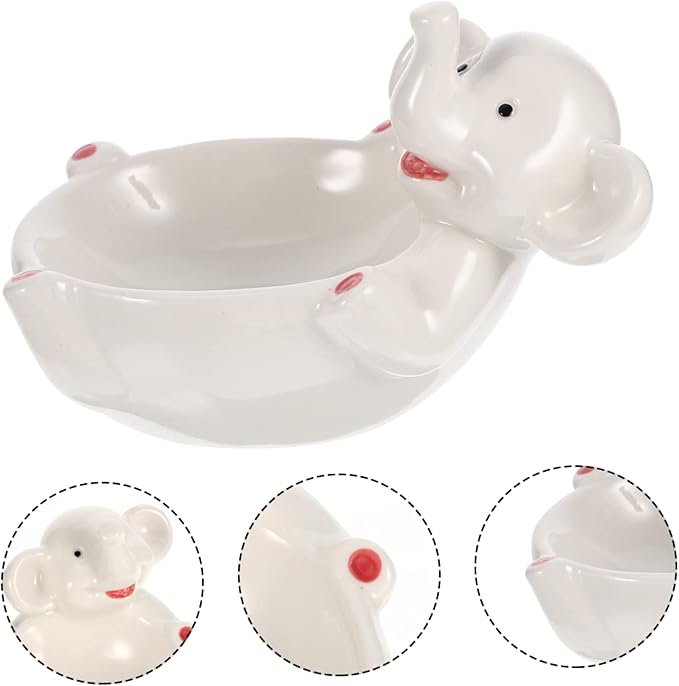 IMIKEYA Ceramic Plate Decorative Dipping Plate Ceramic Sauce Bowl Pickle Serving Dish