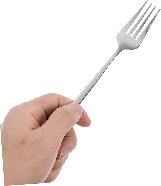 Ciieeo 6 Sets Stainless Steel Flatware for Serving Steak and Desserts Soup Forks Spoons and Cutters for Kitchen and Dining Table