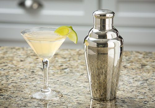 TableCraft 3-Piece Stainless Steel Cocktail Shaker, 24-Ounce