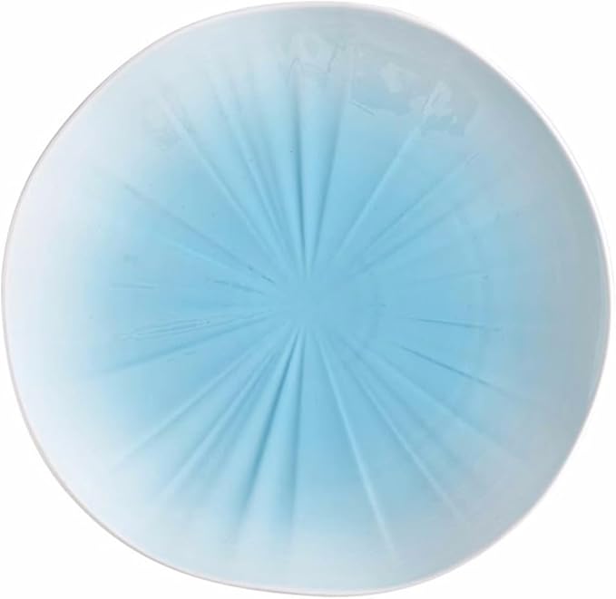 SONGCHAO Party Supplies Creative Gradient Ceramic Plate Dinner Plate Household Dessert Plate Salad Plate Fruit Plate Simple Dinner Plate Party Plates (Color : A, Size : 002)