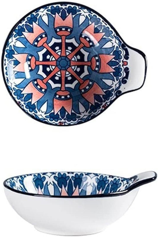 Dipping Dish Dip Bowls Ceramic Snack Bowl Sauce Catering Small Dishes Hotel Restaurant Soy Sauce And Vinegar Dishes Creative Tableware Dip/Dip Bowl Appetizer Plate Seasoning Dish (Color : 1)