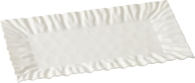 Pampa Bay Mascali Bianca Rectangular Tray, 15" x 7.5" x 1"