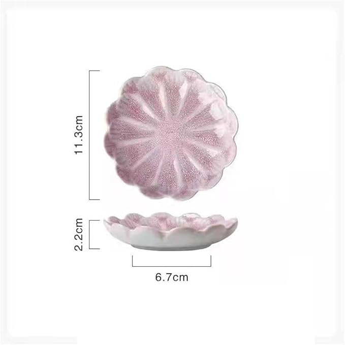 Appetizer Plates Round Porcelain Soy Sauce Dish Ceramic Dip Dipping Bowls for Dinner Baking Cooking for Condiment