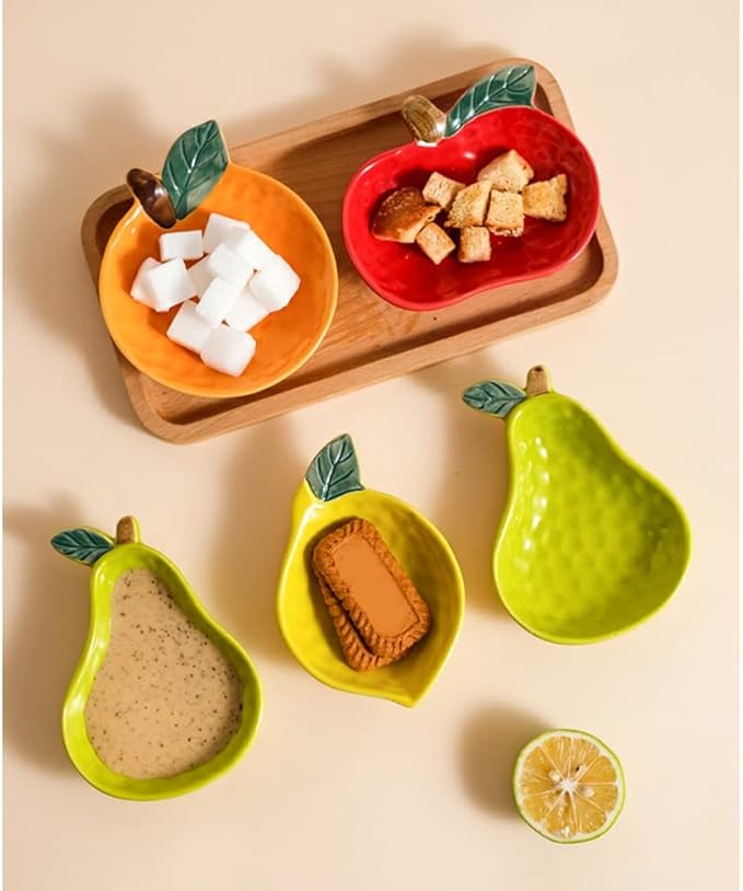 Dipping Sauce Bowls Appetizer Bowls Ceramic Small Plate Creative Pear Shape Flavor Dish Appetizer Dish Dipping Sauce Dish Snack Snack Snack Dish Seasoning Dish Ceramic Dip Bowls Dipping Sauce Bowls