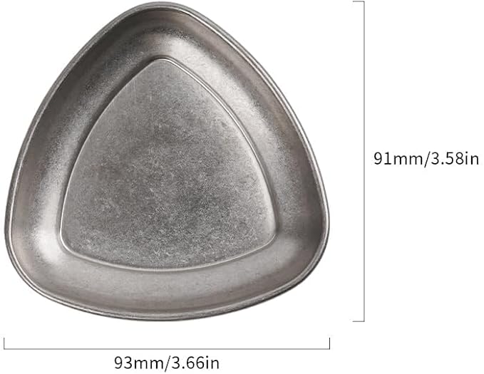 watchget Coffee Beans Dosing Cup Coffee Dosing Tray Stainless Steel Tea&Coffee Dosing Vessel Coffee Bean Display Dish Sample Tray Storage Container Single Dose Measuring Tray Triangle Shape
