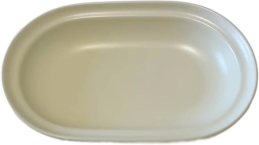 SONGCHAO Party Supplies Solid Color Ceramic Dinner Plate Oval Salad Plate Home Breakfast Plate Dessert Plate Restaurant Ceramic Plate Party Plates (Color : B, Size : Medium)
