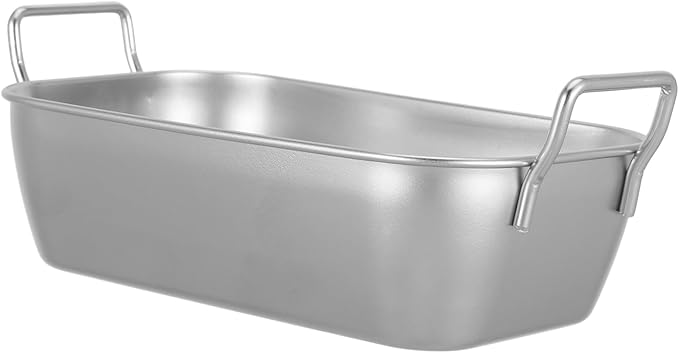Unomor 2sets Stainless Steel Snack Serving Tray Storage Tray for Parties BBQ and Picnics Easy to Clean with Smooth Surface Multi Purpose Food Container 2pcs*2
