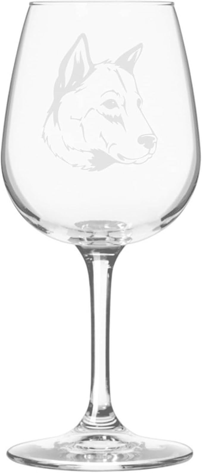 Kintamani Dog Personalized Custom Themed Etched 12.75oz Wine Glass