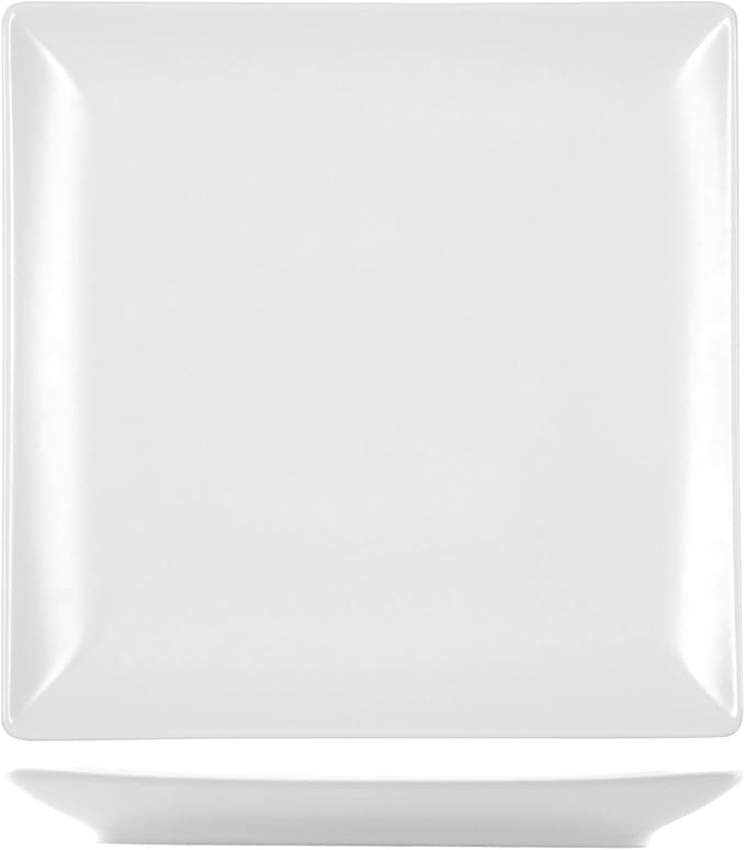H&H Flat Plates Set, Ceramics: Stoneware, White