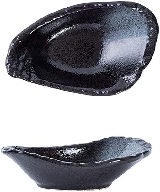 Dipping Bowls Snack Appetizer Plate Dessert Plate Snack Plate Dipping Sauce Plate Biscuits French Fries Party Decoration Candy Plate Suitable for Family Kitchen Restaurant 5 Pieces Appetizer Bowls ( S
