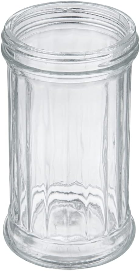RW Base 11 oz Glass Sugar Pourer - with Flip Lid - 3" x 3" x 7" - 1 count box