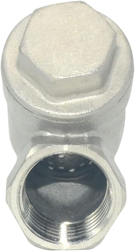 Strainer Mesh Filter Valve,800WOG Y-Spring NPT Female Check Valve,Stainless Steel SS316 CF8M (1/2")