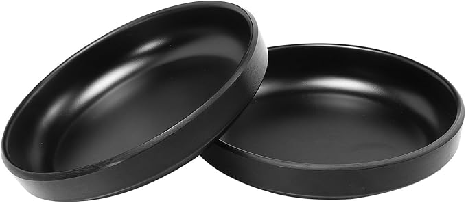 2pcs Melamine Sushi Plates and Snack Dishes 335ml Imitation Ceramic Food Bowls Sturdy Plastic Appetizer Plates for Home Dining and Ktv Bar Use