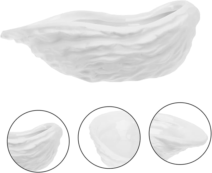 Cabilock Delicate Ceramic Sauce Dipping Plate Pure White Seasoning Dish for Home Restaurant and Buffet Use Soy Sauce Bbq and More