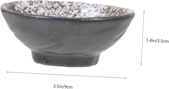 Cabilock 4pcs Ceramic Spice Dishes Sauce Holders Appetizer Plates Elegant Kitchen Accessories for Friends