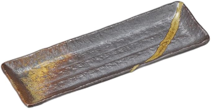 セトモノホンポ(Setomonohonpo) Streamer Dish [10.2 x 3.4 x 0.7 inches (25.8 x 8.7 x 1.7 cm) | Appetizer Plate |