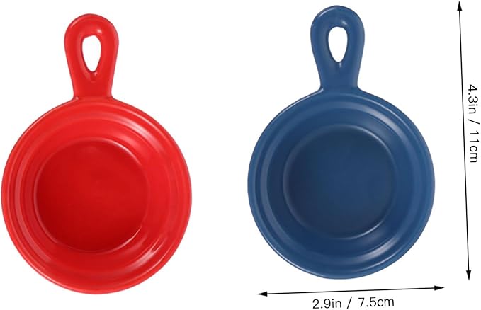 4pcs Dessert Tray Japanese Style Ceramic Plates Lids for Condiments Snacks