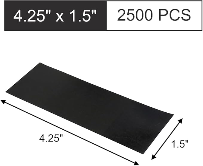 Gmark Paper Napkin Band Box of 2500 (Black), Paper Napkin Rings self Adhesive GM1049