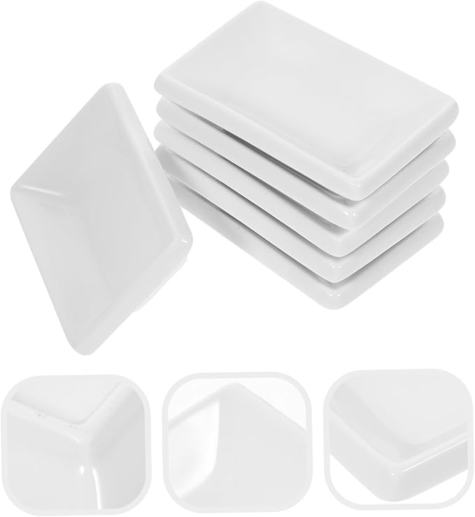 Cabilock 6pcs Ceramic Relish Tray Snack Serving Dishes Candy Dish Sauce for Appetizers Condiments and Dips