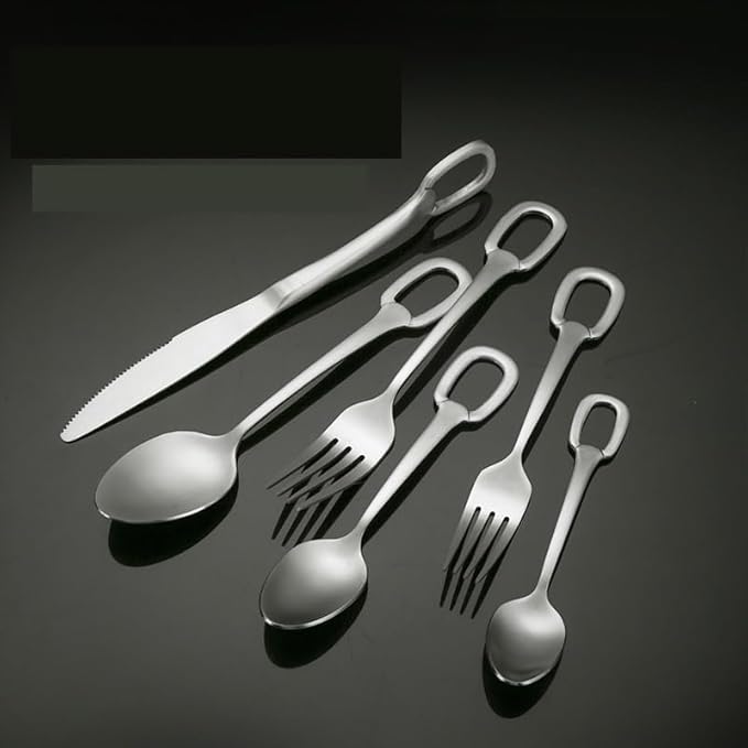 Stainless Steel Flatware serving set,Home Kitchen Eating Tableware Set,Dishwasher Safe,For Home Kitchen Restaurant Hote 4/16/24/32/40/48 Pieces Stainless Steel Set Dinner Knife And Fork Spoon Steak Kn