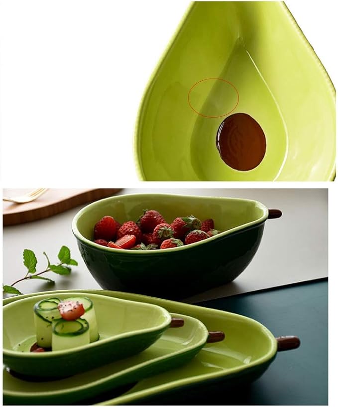 Beautiful Ceramic Fruit-Shaped Dinner Plate Appetizer Dish Household Snack Dish Salad Dish Dessert Bowl Fruit Dish Seasoning Dish/Onecolor/a