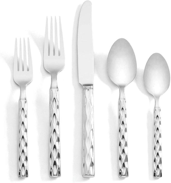 Michael Wainwright Truro Platinum Flatware Set 5 Piece Place Setting