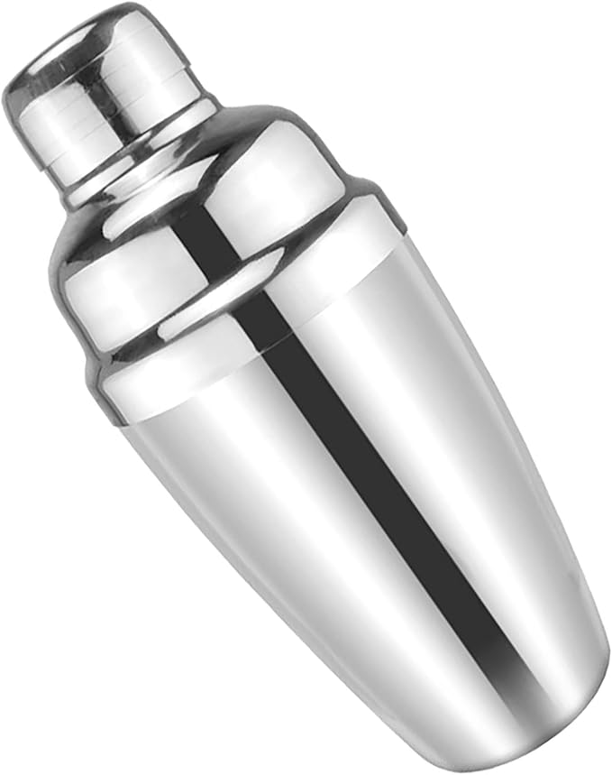 18.6 Oz Cocktail Shaker, 7.6 In x 3.1 In Stainless Steel Drink Shaker with Built-In Strainer for Martini, Bar and Margarita Mixed Tools (18.6 oz)
