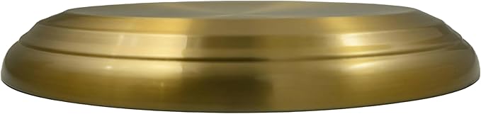 Premium Communion Tray Base for Churches, Holy Drink Serving Tray Base for Church, Stainless Steel Church Supplies for Communion, Communion Ware Church Supplies: Matte Brass Finish