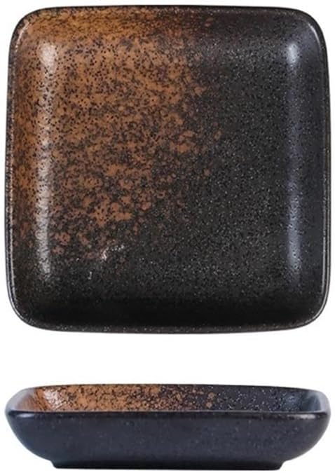 Appetizer Plates Ceramic Sushi Plate Square Shallow Sauce Dish Pretty Tablware Kitchen Accessories for Condiment