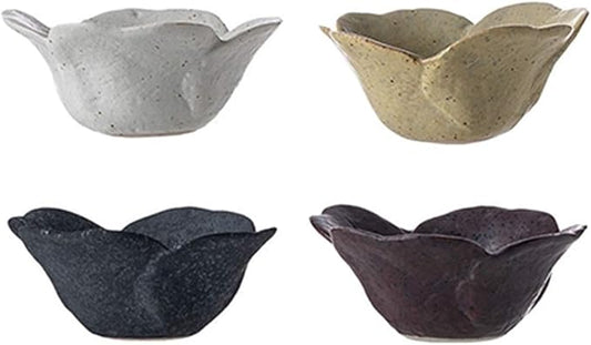 Snack Plate Ceramic Appetizer Plate, Snack Plate, Tableware, Seasoning Plate, Dipping Sauce Plate, Flower-Shaped Sauce Plate Snack Tray (Color : E)