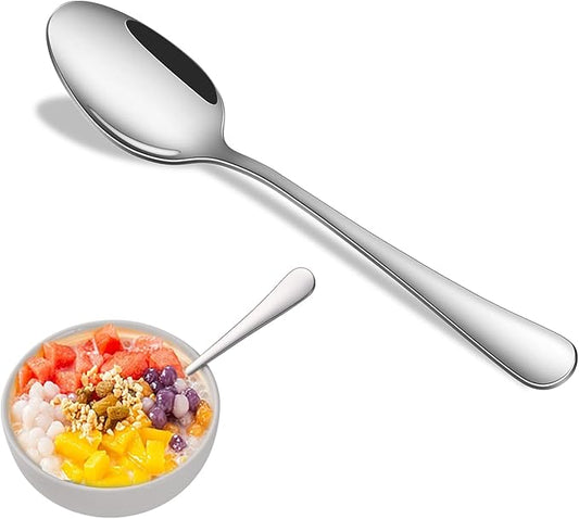 16-Pieces Teaspoons Sets,6.7 Inch Stainless Steel Small Tea Spoon Set,Dessert Spoons For Kitchen,Dishwasher Safe Metal Silverware Spoons For Hotel Restaurant