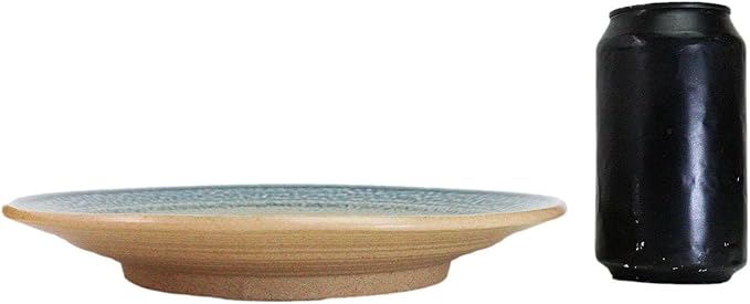 Ebros Gift Artistic Blue River Ao Nagashi Collection Dinnerware Serveware Kitchenware Set Asian Japanese Restaurant Supply (Pack Of 5 Large Round Dinner Plates 10" D)