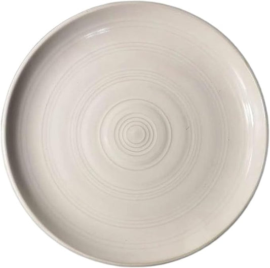 SONGCHAO Party Supplies Plate Ceramic Household Dishes Breakfast Lunch Dinner Afternoon Tea Steak Household Commercial Kitchen Fruit Tray Party Plates (Color : 010)