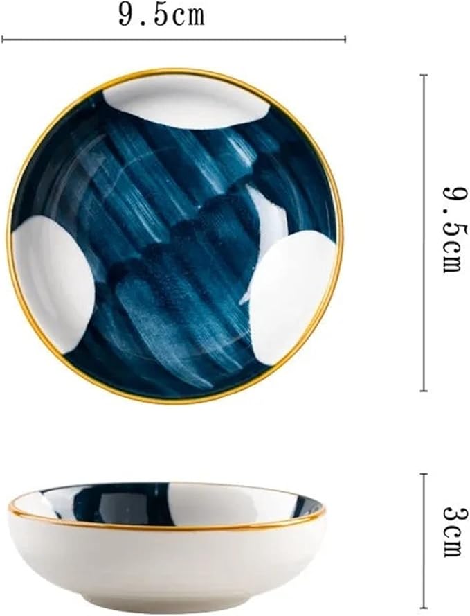 Appetizer Plate Retro Seasoning Dish Creative Ceramic Tableware Household Restaurant Pottery Dish Rice Bowl Sauce Dish Dessert Dish 1 Pcs Snack Plate Sauce Dipping Saucer