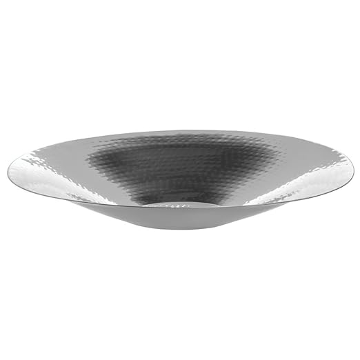 American Metalcraft HMOV1621 20” Oval Hammered Stainless Steel Bowl,Silver