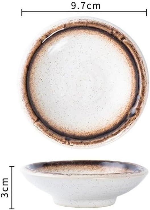 Snack Plates Ceramic Dessert Plates - Porcelain Appetizer Plates - Tea Party Small Serving Plates for Cake Pie