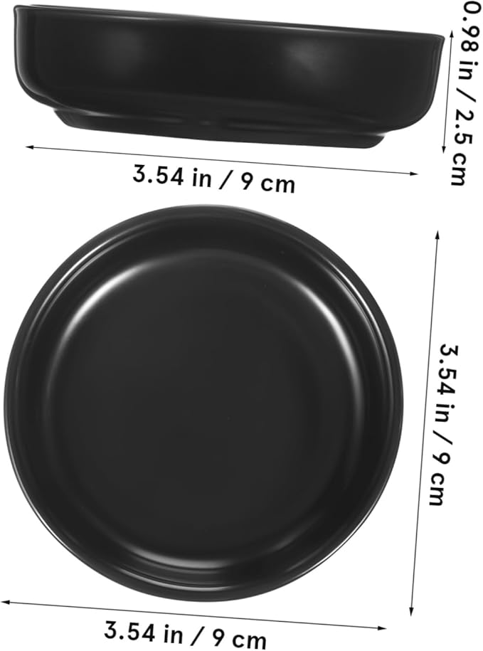 6pcs Japanese Dipping Dishes Ceramic Appetizer Plates for Sauces Dips and Snacks Serving Bowls Elegant Design for Sushi and Desserts