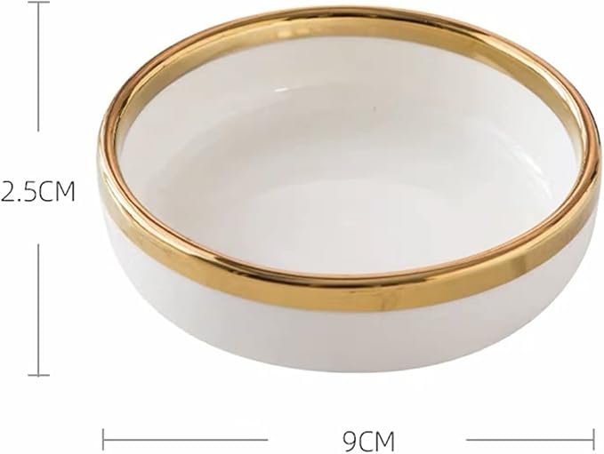 Appetizer Plate Ceramic Sauce Dish Dipping Plate Small Dish Mini Butter Mustard Sushi Vinegar Soy Dish Seasoning Plates for Restaurant Bar Snack Plate Sauce Dipping Saucer Trays