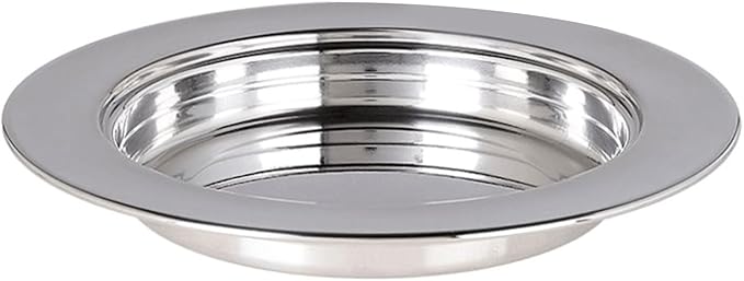 Stainless Steels Religious Serving Tray Silver Holy Plate for Sacramental Bread Event Supplies Communion Plate